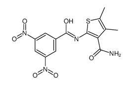 2-[(3,5-dinitrobenzoyl)amino]-4,5-dimethylthiophene-3-carboxamide Structure