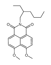 2-(2-ethylhexyl)-6,7-dimethoxy-1H-benz[de]isoquinoline-1,3(2H)-dione Structure