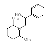 1-Piperidineethanol,2,6-dimethyl-a-phenyl- Structure