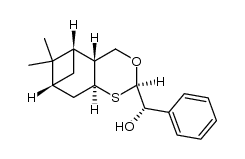 (1S,2R,5R,7S,9R)-5-[(S)-(hydroxy)(phenyl)methyl]-10,10-dimethyl-4-oxa-6-thiatricyclo[7.1.1.02,7]undecane Structure