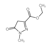 1H-Pyrazole-3-carboxylicacid, 4,5-dihydro-1-methyl-5-oxo-, ethyl ester结构式