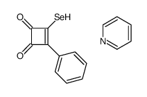 3-phenyl-4-selanylcyclobut-3-ene-1,2-dione,pyridine Structure