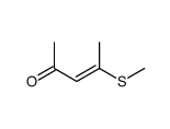 (E)-4-methylsulfanylpent-3-en-2-one结构式