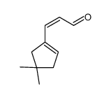 3-(4,4-dimethylcyclopenten-1-yl)prop-2-enal结构式