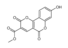 8-hydroxy-2,5-dioxo-2H,5H-pyrano[3,2-c]chromene-3-carboxylic acid methyl ester Structure