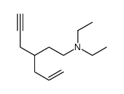 N,N-diethyl-3-prop-2-ynylhex-5-en-1-amine Structure