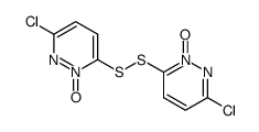 6,6'-dichloro-3,3'-disulfanediyl-bis-pyridazine 2,2'-dioxide Structure