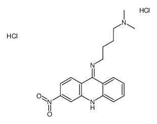 N',N'-dimethyl-N-(3-nitroacridin-9-yl)butane-1,4-diamine,dihydrochloride Structure