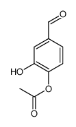 Benzaldehyde, 4-(acetyloxy)-3-hydroxy- (9CI)结构式