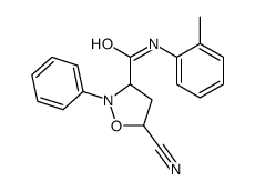 5-cyano-N-(2-methylphenyl)-2-phenyl-1,2-oxazolidine-3-carboxamide Structure