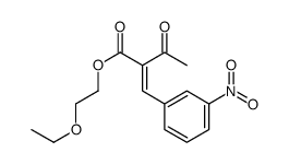 2-ethoxyethyl 2-[(3-nitrophenyl)methylidene]-3-oxobutanoate Structure