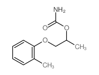 CARBAMIC ACID, 1-(o-TOLYLOXYMETHYL)ETHYL ESTER Structure