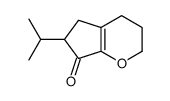 6-propan-2-yl-3,4,5,6-tetrahydro-2H-cyclopenta[b]pyran-7-one Structure