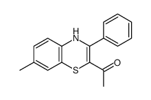 1-(7-methyl-3-phenyl-4H-1,4-benzothiazin-2-yl)ethanone Structure