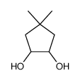 4,4-dimethylcyclopentane-1,2-diol结构式