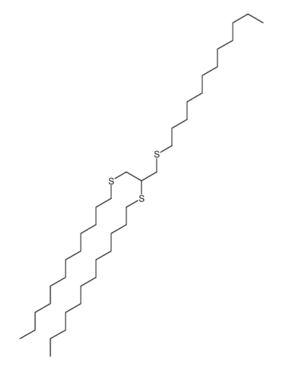 1-[2,3-bis(dodecylsulfanyl)propylsulfanyl]dodecane Structure