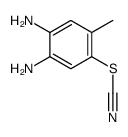 (4,5-diamino-2-methylphenyl) thiocyanate结构式