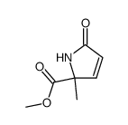 1H-Pyrrole-2-carboxylicacid,2,5-dihydro-2-methyl-5-oxo-,methylester(9CI) structure