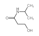 Propanamide, 3-hydroxy-N- (1-methylethyl)- structure