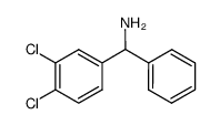 (RS)-C-(3,4-dichloro-phenyl)-C-phenyl-methylamine结构式