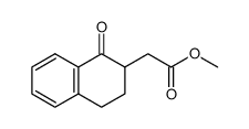 1,2,3,4-tetrahydro-1-oxo-2-naphthaleneacetic acid methyl ester结构式