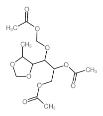 Mannitol,6-deoxy-3-O-(hydroxymethyl)-4,5-O-methylene-, triacetate, L- (8CI) picture