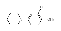 1-(3-Bromo-4-methylphenyl)piperidine Structure