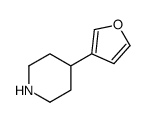 Piperidine, 4-(3-furanyl)- (9CI) structure