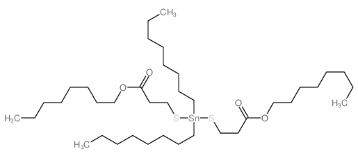 dioctyltin; 2-octoxycarbonylethanethiolate Structure