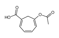 6-acetoxycyclohepta-1,3,5-triene-1-carboxylic acid Structure