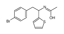 N-[2-(4-bromophenyl)-1-thiophen-2-ylethyl]acetamide Structure