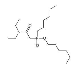 N,N-diethyl-2-[hexoxy(hexyl)phosphoryl]acetamide Structure