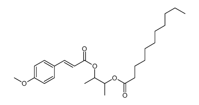 3-[(E)-3-(4-methoxyphenyl)prop-2-enoyl]oxybutan-2-yl undecanoate结构式