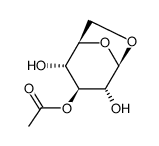 1,6-anhydro-3-O-acetyl-β-D-glucopyranose Structure