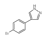 4-(4-溴苯基)吡唑结构式