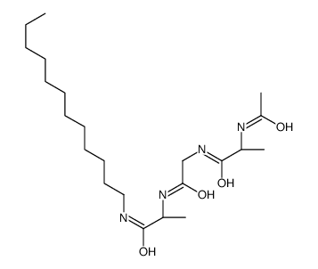 (2R)-2-acetamido-N-[2-[[(2R)-1-(dodecylamino)-1-oxopropan-2-yl]amino]-2-oxoethyl]propanamide Structure