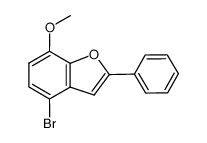 4-bromo-7-methoxy-2-phenylbenzofuran结构式