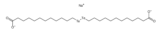 monosodium mono(12,12'-ditellanediyldidodecanoate) Structure