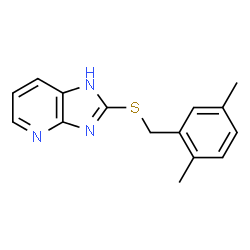 1H-IMIDAZO[4,5-B]PYRIDINE,2-[[(2,5-DIMETHYLPHENYL)METHYL]THIO]- Structure