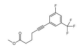 methyl 6-[3-fluoro-5-(trifluoromethyl)phenyl]hex-5-ynoate Structure