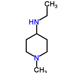 1-甲基-4-(乙氨基)哌啶结构式