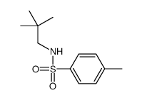 N-(2,2-dimethylpropyl)-4-methylbenzenesulfonamide结构式