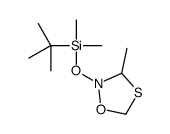 tert-butyl-dimethyl-[(3-methyl-1,4,2-oxathiazolidin-2-yl)oxy]silane结构式