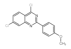 4,7-二氯-2-(4-甲氧基苯基)-喹唑啉结构式