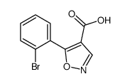 5-(2-bromophenyl)-1,2-oxazole-4-carboxylic acid Structure