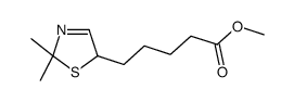 methyl 5-(2,2-dimethyl-5H-1,3-thiazol-5-yl)pentanoate Structure