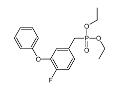 4-(diethoxyphosphorylmethyl)-1-fluoro-2-phenoxybenzene结构式