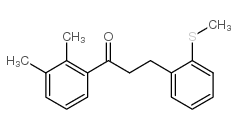 2',3'-DIMETHYL-3-(2-THIOMETHYLPHENYL)PROPIOPHENONE Structure