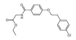 ethyl (4-(4-chlorophenethoxy)benzoyl)glycinate结构式