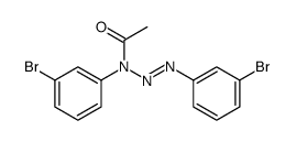 1-Triazene, 3-acetyl-1,3-bis(3-bromophenyl) Structure